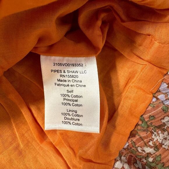 NWT Veronica Beard Elastic Waist Melodie Floral Smocked Mini Skirt Coral Size 12 - Picture 8 of 8